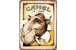 Camel Cigarette Retro Metal Tin Sign: Adorn Your Space with Nostalgic Vintage Vibes