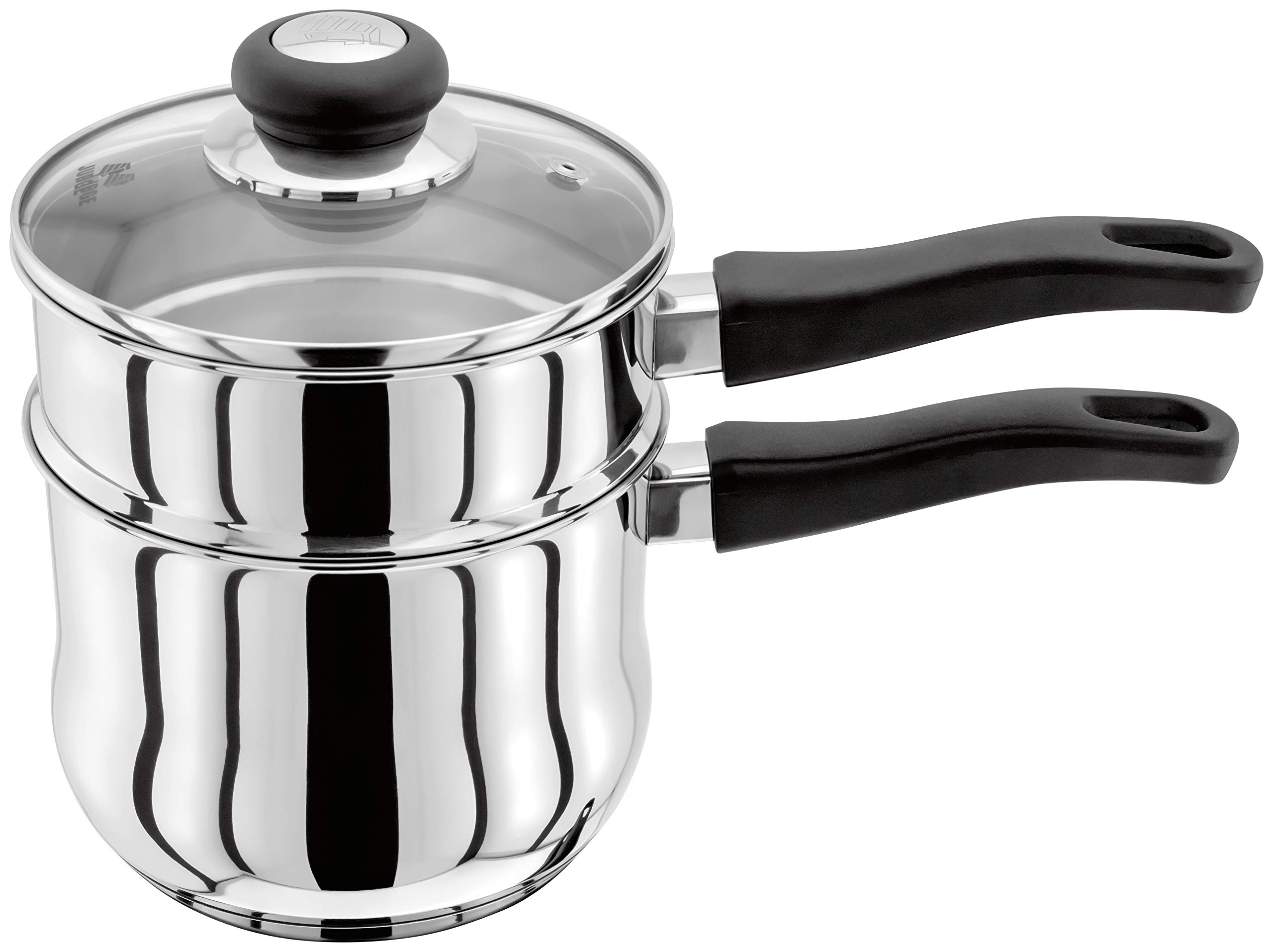 KitchenCraft Induction Bain Marie/Double Boiler Porringer, Stainless Steel Bain Marie In Gift Box, 16 Cm (6.3''), Silver