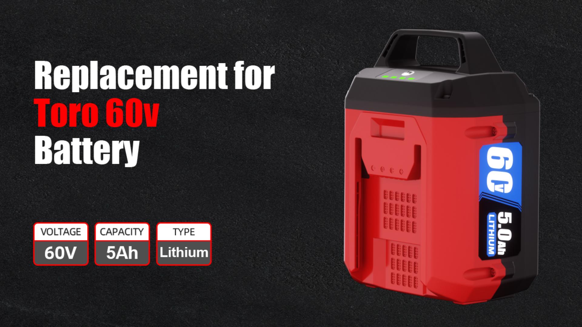 Amazon.com: TenHutt 60V 5.0Ah Li-ion Battery, Replacement for Toro