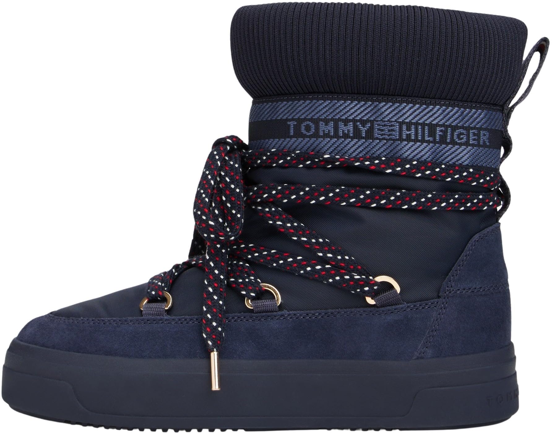 Tommy Hilfiger Women’s Lace-up Ankle Boots, Blue (Space Blue), 5