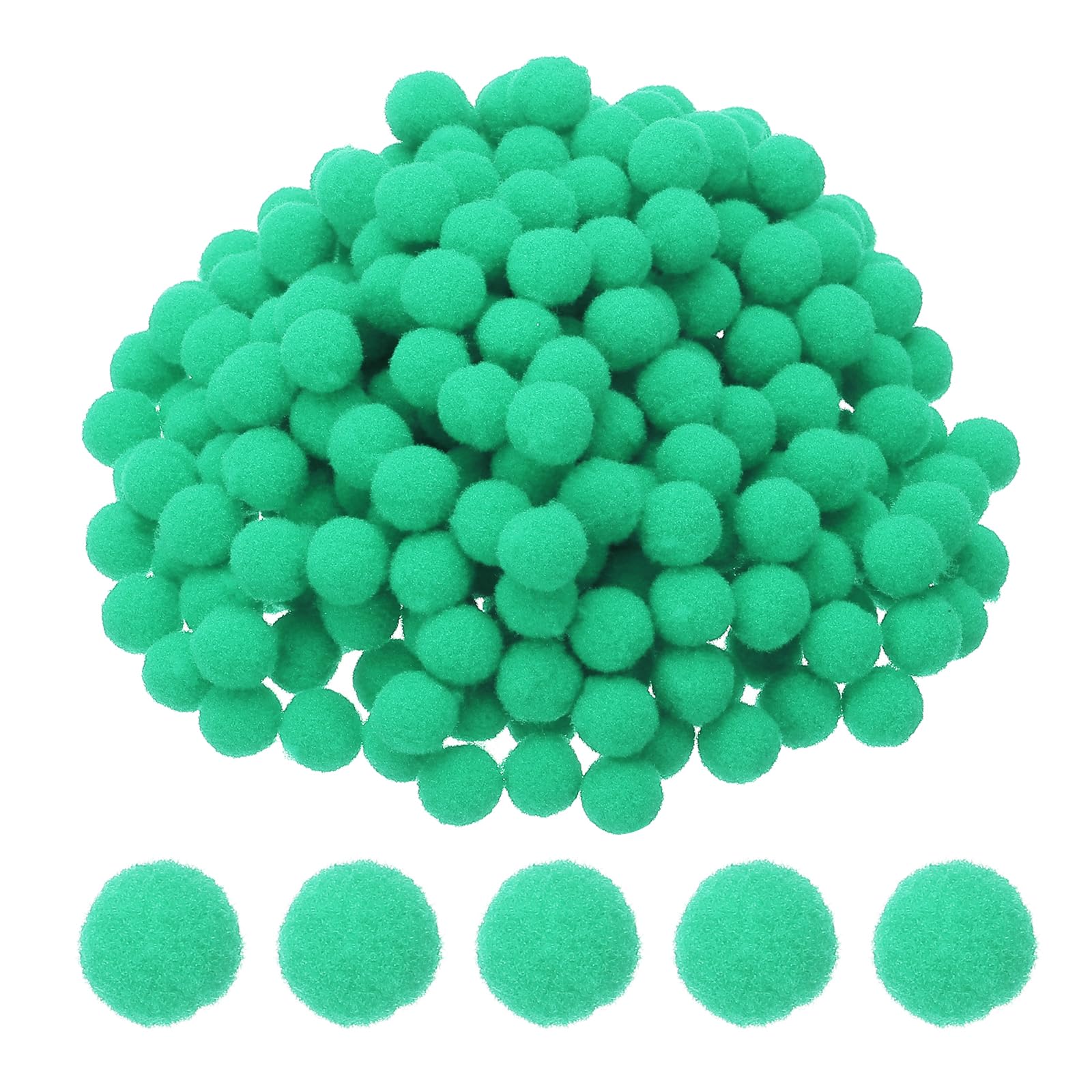 PATIKIL 8mm Bunte Pompons zum Basteln, 2000 Stück Filzkugeln Bunt Mini Pom Poms, Bastelarbeiten Puff Bälle Bulk für Hüte Ostern Weihnachtskunst Verzieren Nähen DIY, Minzgrün