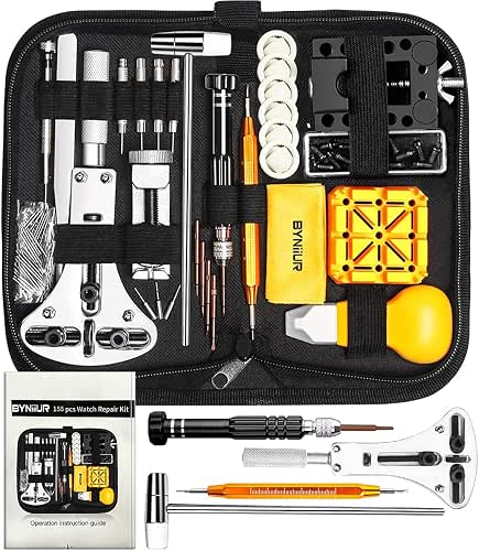 Watch Link Removal Kit, BYNIIUR Watch Repair Kit, Watch Case