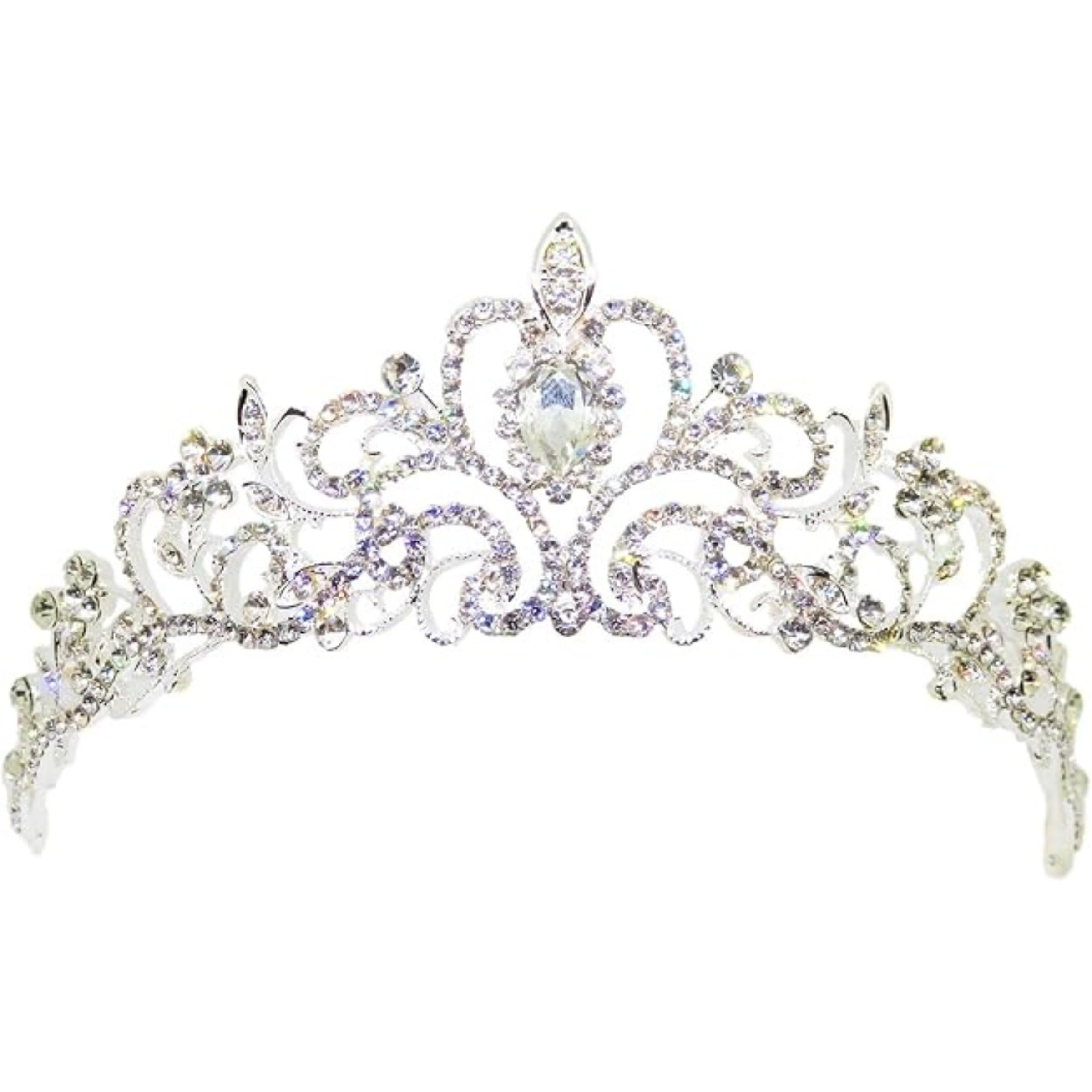 美品　パールティアラ⭐︎結婚式・パーティー Amazon | ハートパールティアラ 677 日本製 国産 スワロフスキー