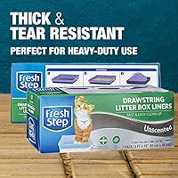 Vista 7 de Fresco Paso Cordón Cat Litter Box Liners, perfumado, tamaño jumbo, 36" x 19" - 7 unidades por caja, 2 cajas