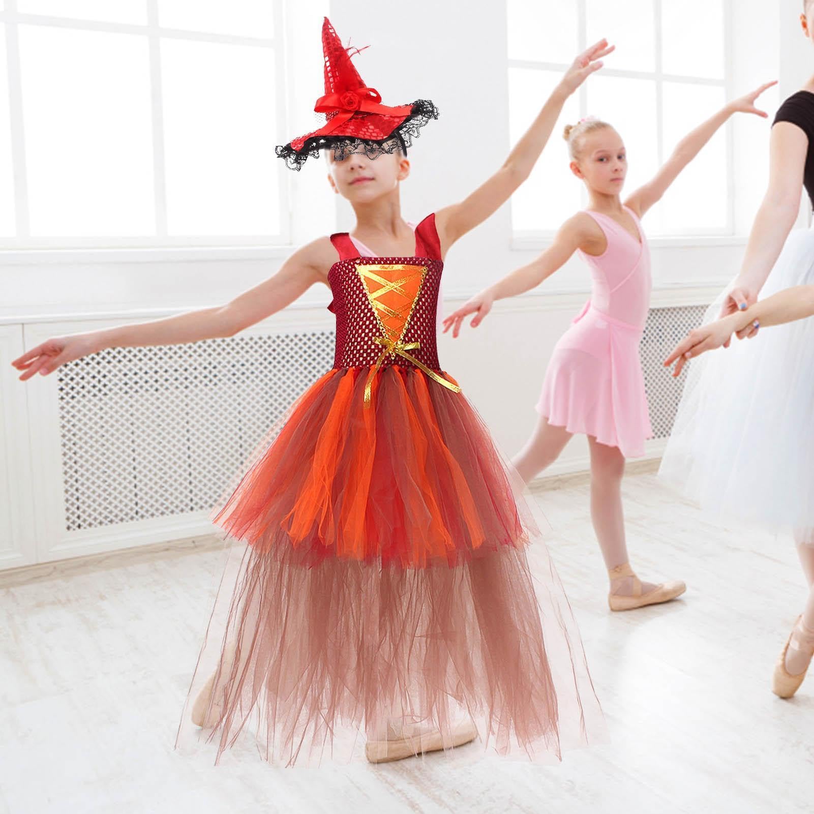 Costume per Bambini Set Travestimento Halloween con Cappello e Scopa