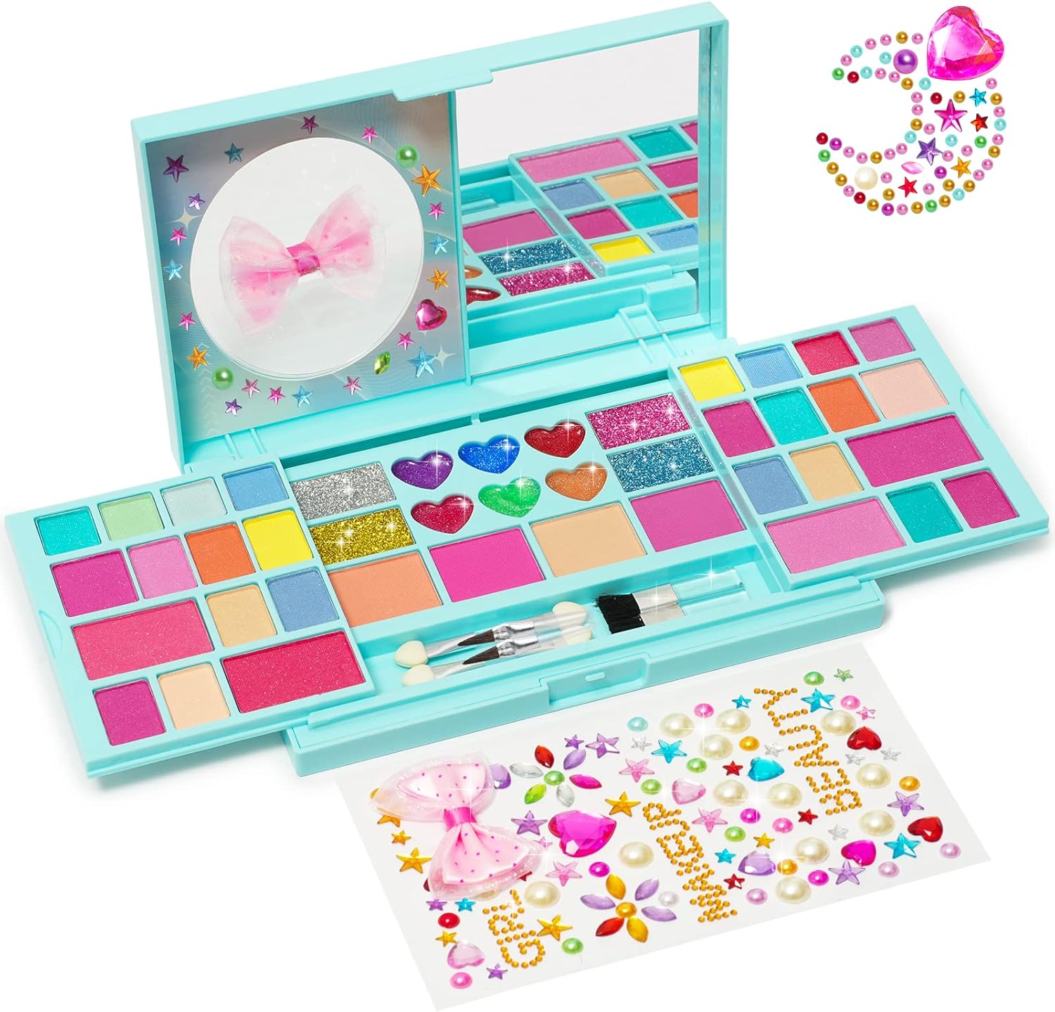 Tomons Kids Makeup Kit for Girl Princess Real Washable