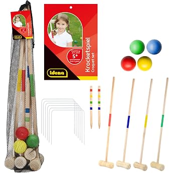 Idena Croquet Game for Children with Bats and Balls