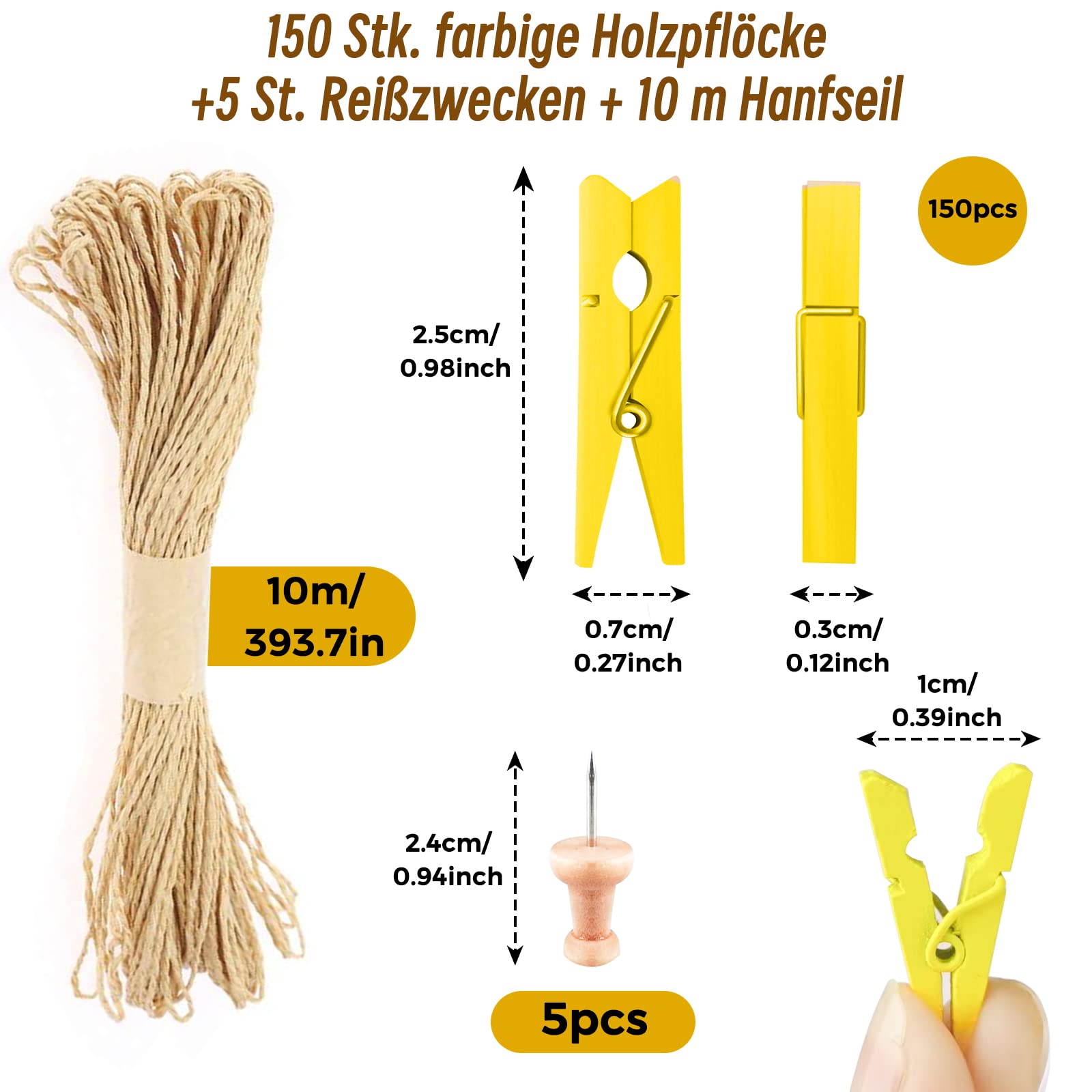 Lot De 100 Mini Pinces à Linge En Bois Naturel De Petite