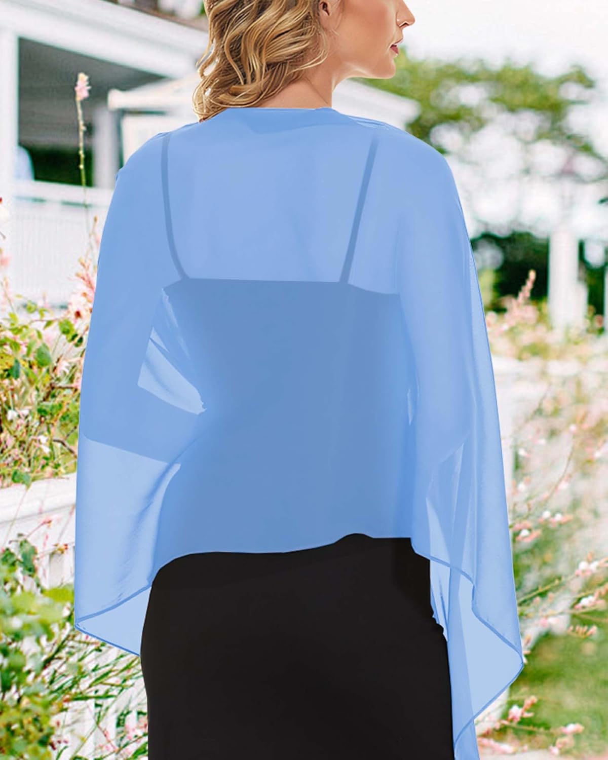 CHICGAL Women's Scarf Shawls and Wraps for Evening Dress Wedding Party Bridal Scarves Sarong Cover Ups - Image 7