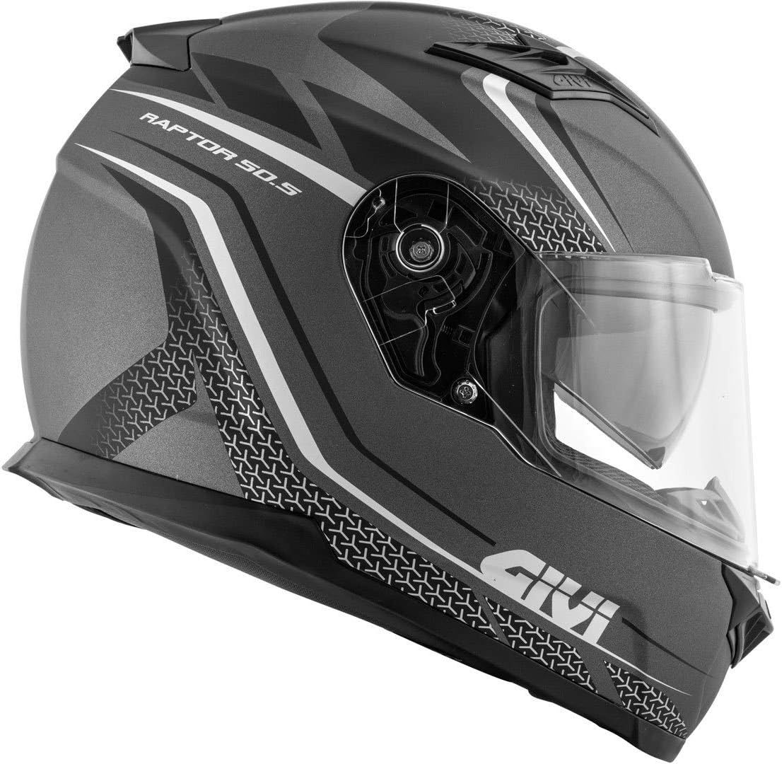 Casco Integrale 50.5 TRIDION Raptor titanio opaco/nero - H505FRPTB (61) :  Amazon.it: Sport e tempo libero