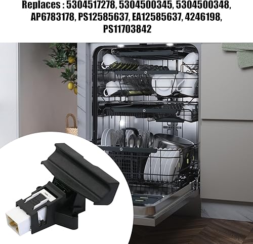 Miniatura 7 de 5304517280 El pestillo es para Frigidaire 5304517278 Pestillo de puerta de lavavajillas Kenmore Lavavajillas AP6783178 5304517278, 5304500345,