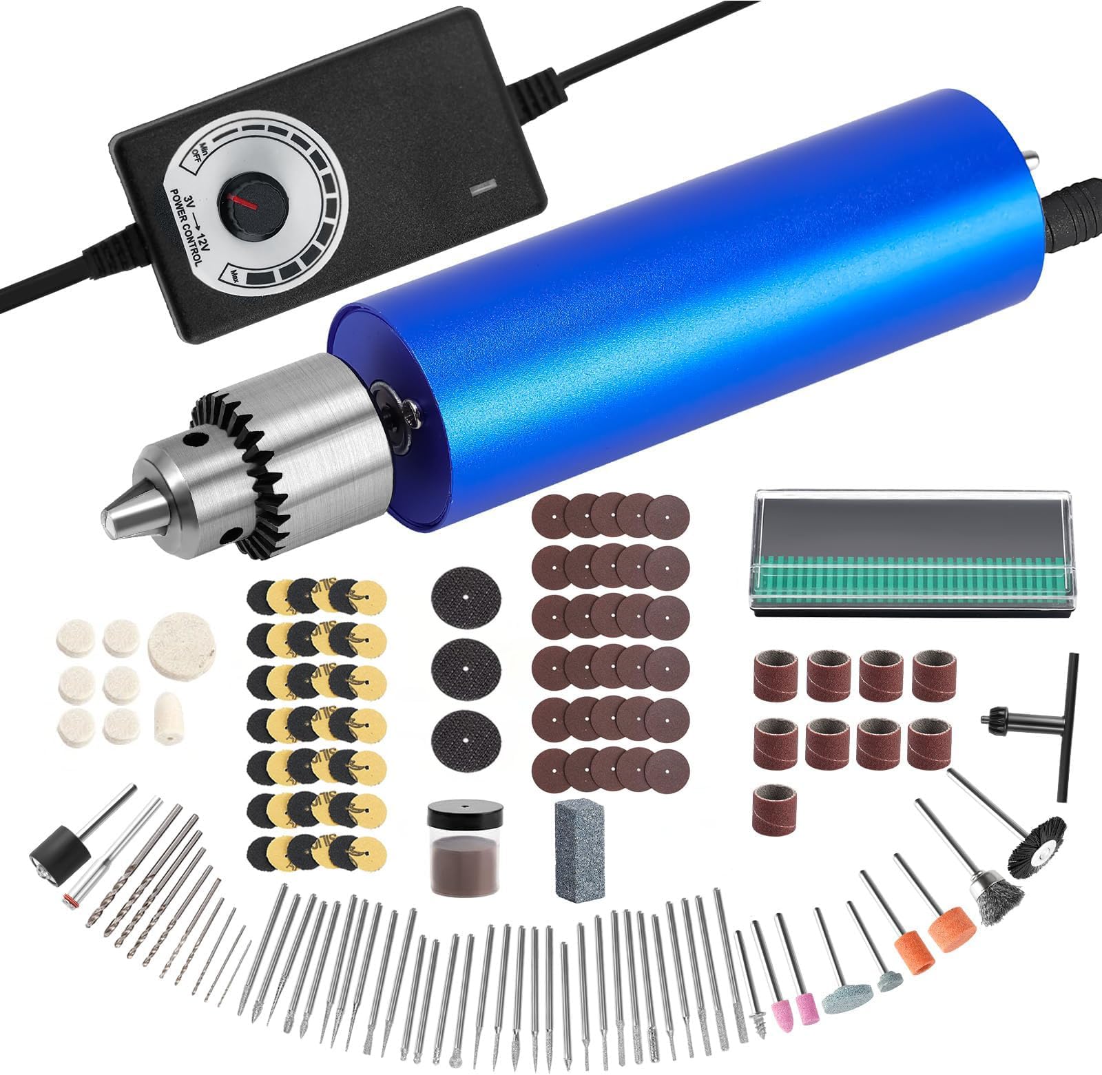 Electric Resin Polishing Kit, Resin Drill with 147 Accessories, Resin Jewelry Making Kit, Jewelry Drill Rotary Tool For Resin Casting Molds, Resin Sander and Polishing Kit for Carving & Drilling
