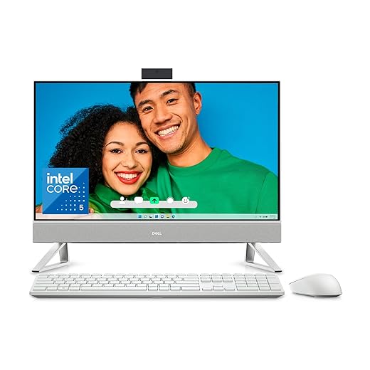 Dell Inspiron 7720 All in One Desktop - 27-inch FHD Touch Display, Core i7-1355U, 32GB RAM, 512GB SSD+1TB HDD, NVIDIA GeForce MX550 GDDR6, Win 11 Pro, Services Included - White (Renewed)