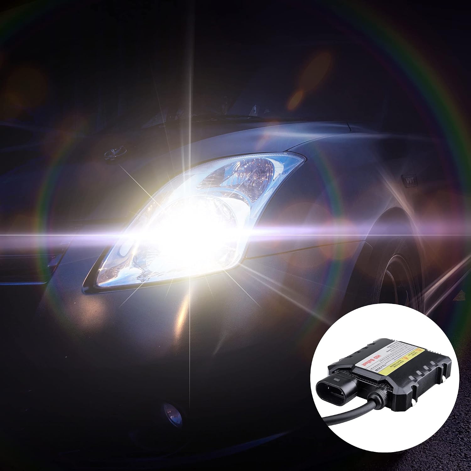 Yescom 35W HID Slim Ballast DC 12V Digital Universal Replacement for Xenon Light H1 H3 H7 H8 9005 9006 Pack of 2