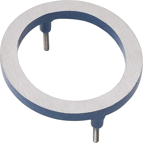 Montague Metal Products MHN-06-0-F-SB2 Números de casa de dirección flotantes modernos de aluminio cepillado sólido, 6 pulgadas, níquel satinado con