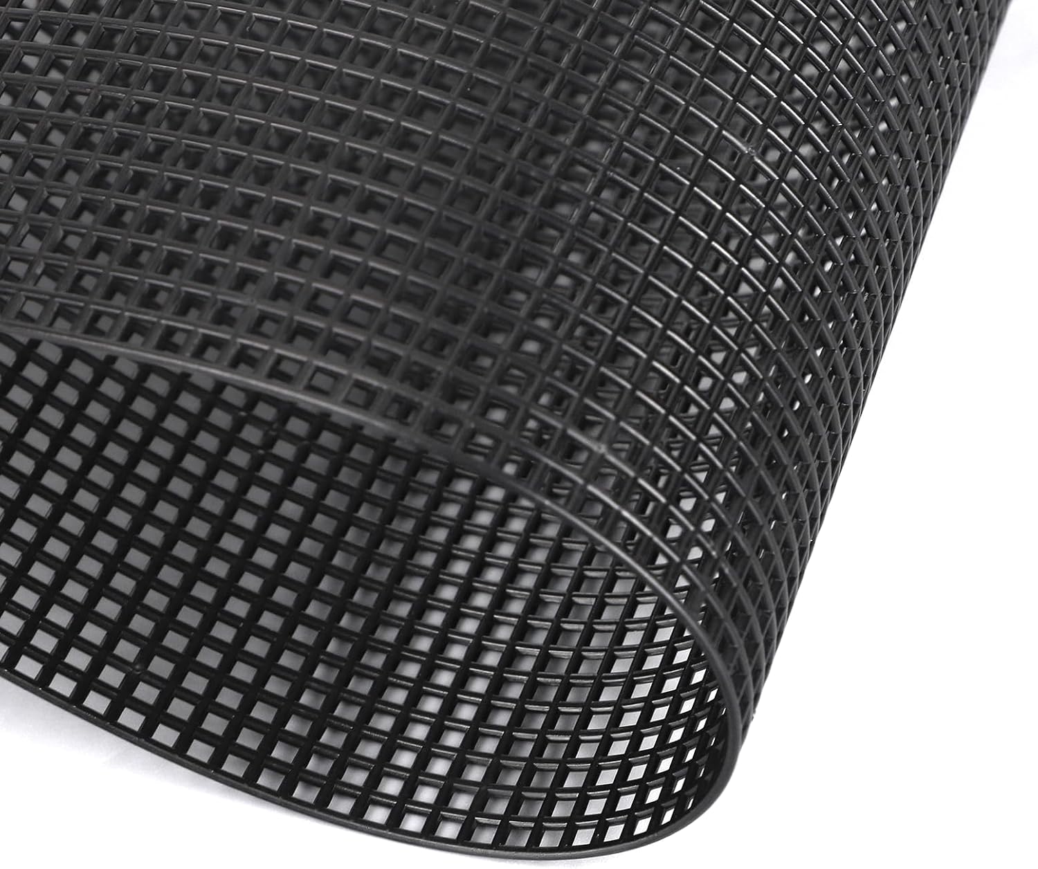 12pcs Plastic Mesh Sheets 7 Count Needlepoint Canvas for Embroidery Crafting and Knit and Crochet Projects (Black)
