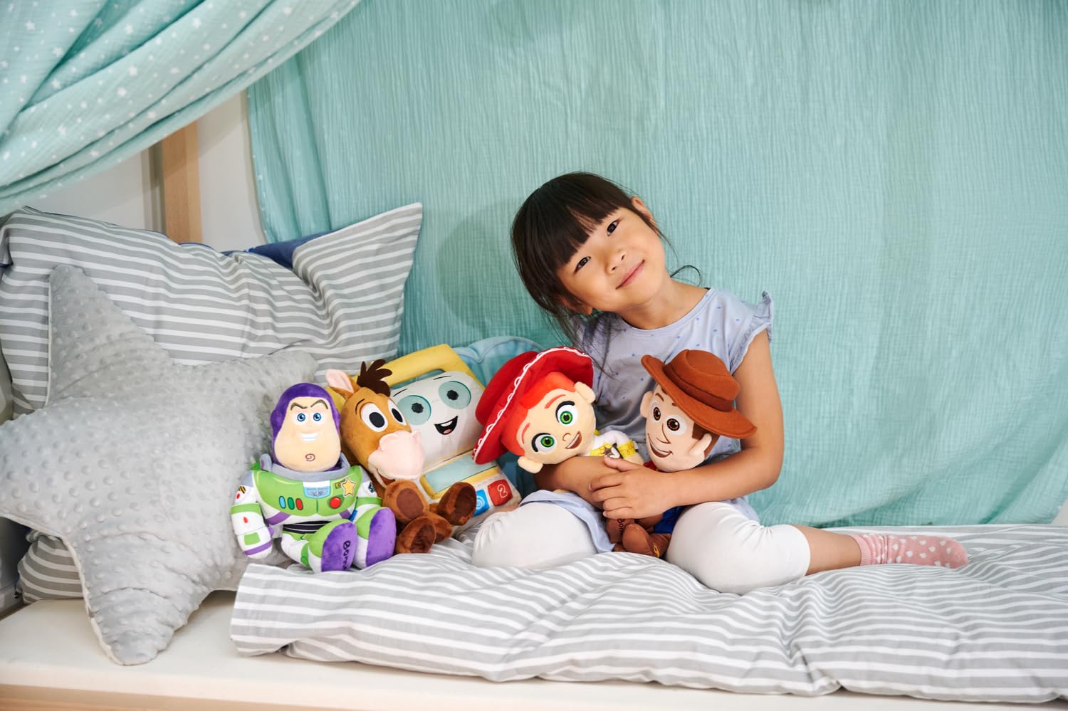 Disney Pixar Toy Story 5 Bullseye pluszowe zwierzątko (25 cm) z Toy Story, miękkie pluszowe zwierzątko, pomysł na prezent dla dzieci i fanów, od 0 miesięcy