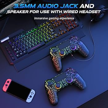 Amazon.com: GamingBoy Light-up Wireless Controller for PS4
