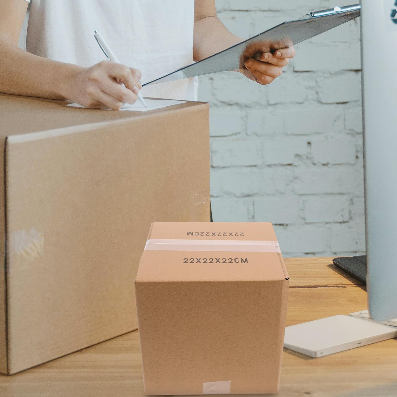 Versandkartons 5 Stück Braun aus Papier Quadratische für Umzüge