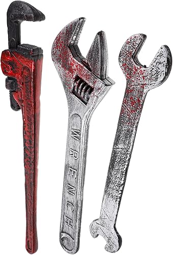 Llave de plástico oxidado, 3 piezas, realista, llave falsa para Halloween, herramientas para accesorios de disfraz de Halloween