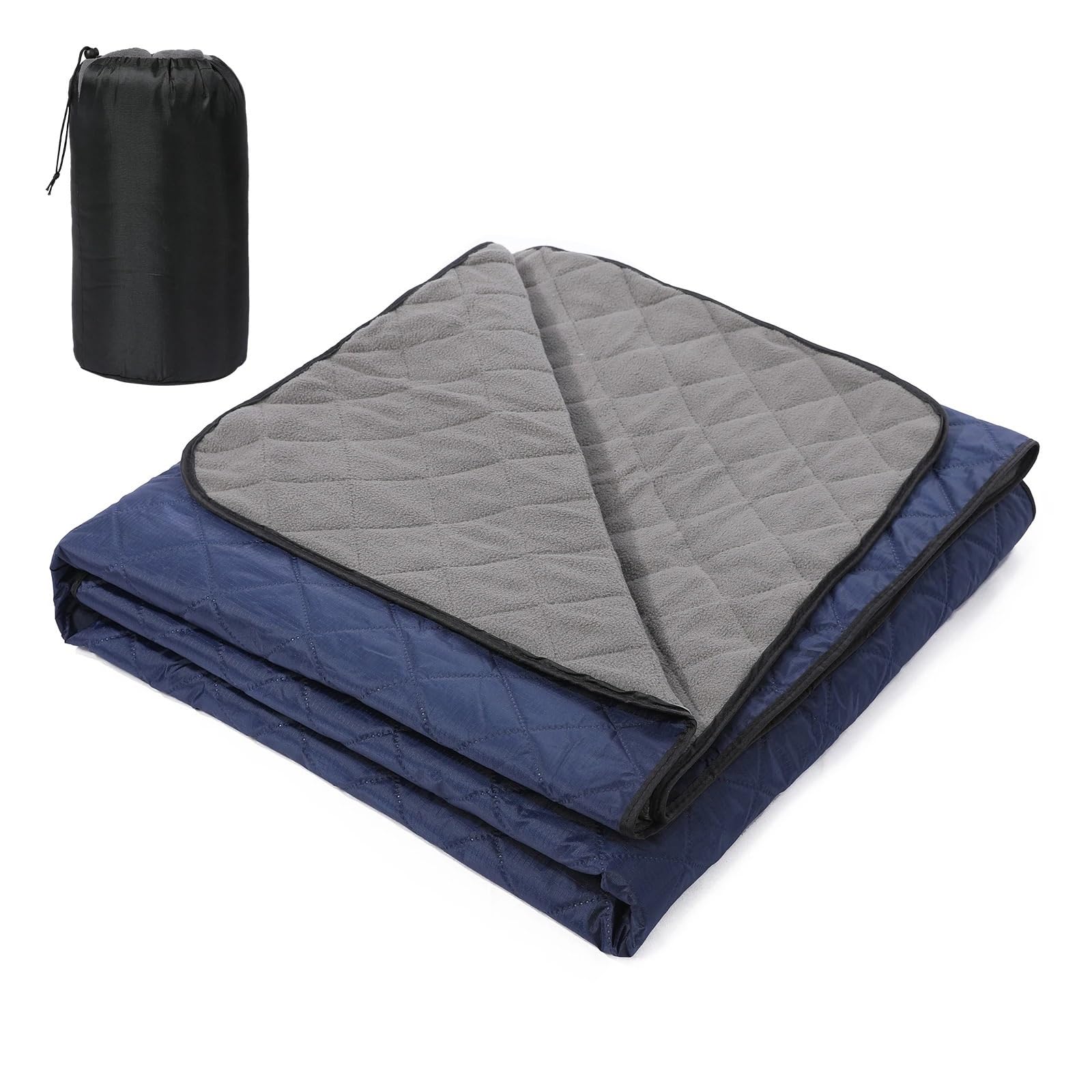 Picknickdecke Wasserdicht Campingdecke, Wasserabweisende Decke, weiche Camping-Zeltdecke, Matte for Outdoor-Camping-Picknickpark für Picknick Camping Strand Reisen(Black)