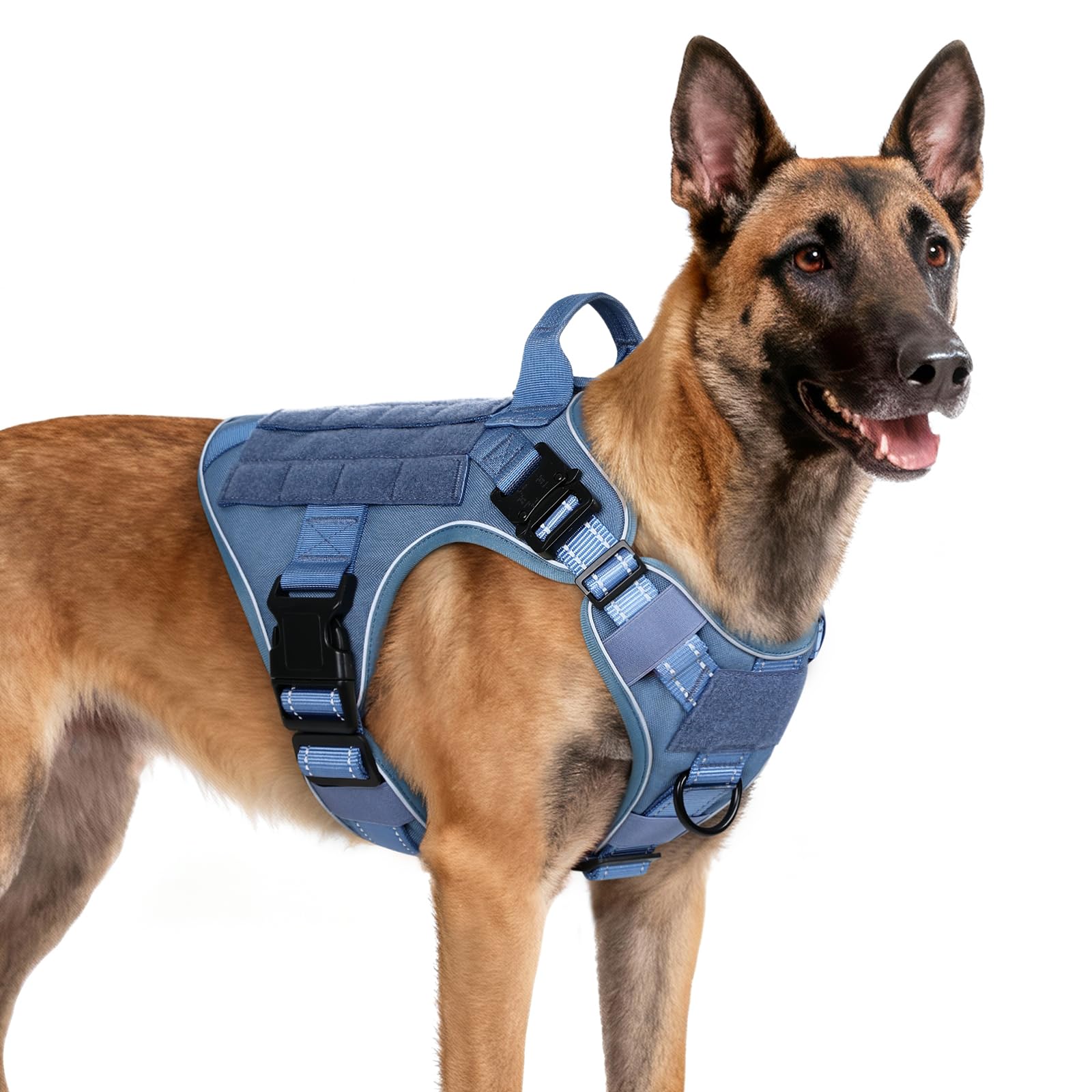 Photo 1 of M. rabbitgoo Tactical Dog Harness - Blue Reflex, No Pull Vest
