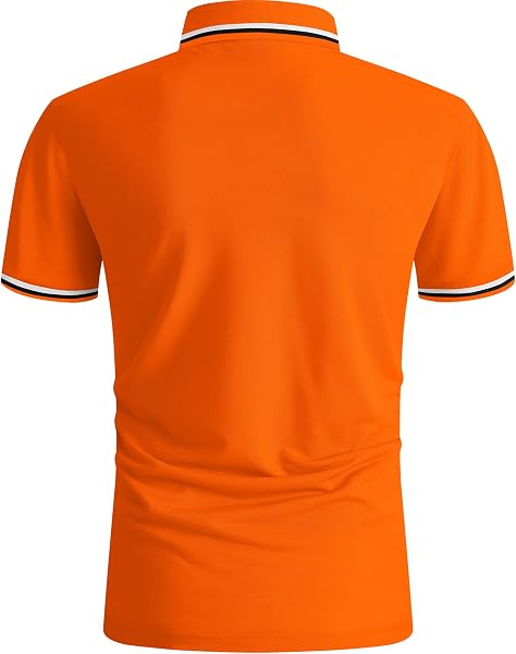 SwissWell Men's Polo Shirt Short Sleeve Golf Polo Shirt Summer Lightweight Breathable Work Casual T Shirt - 4
