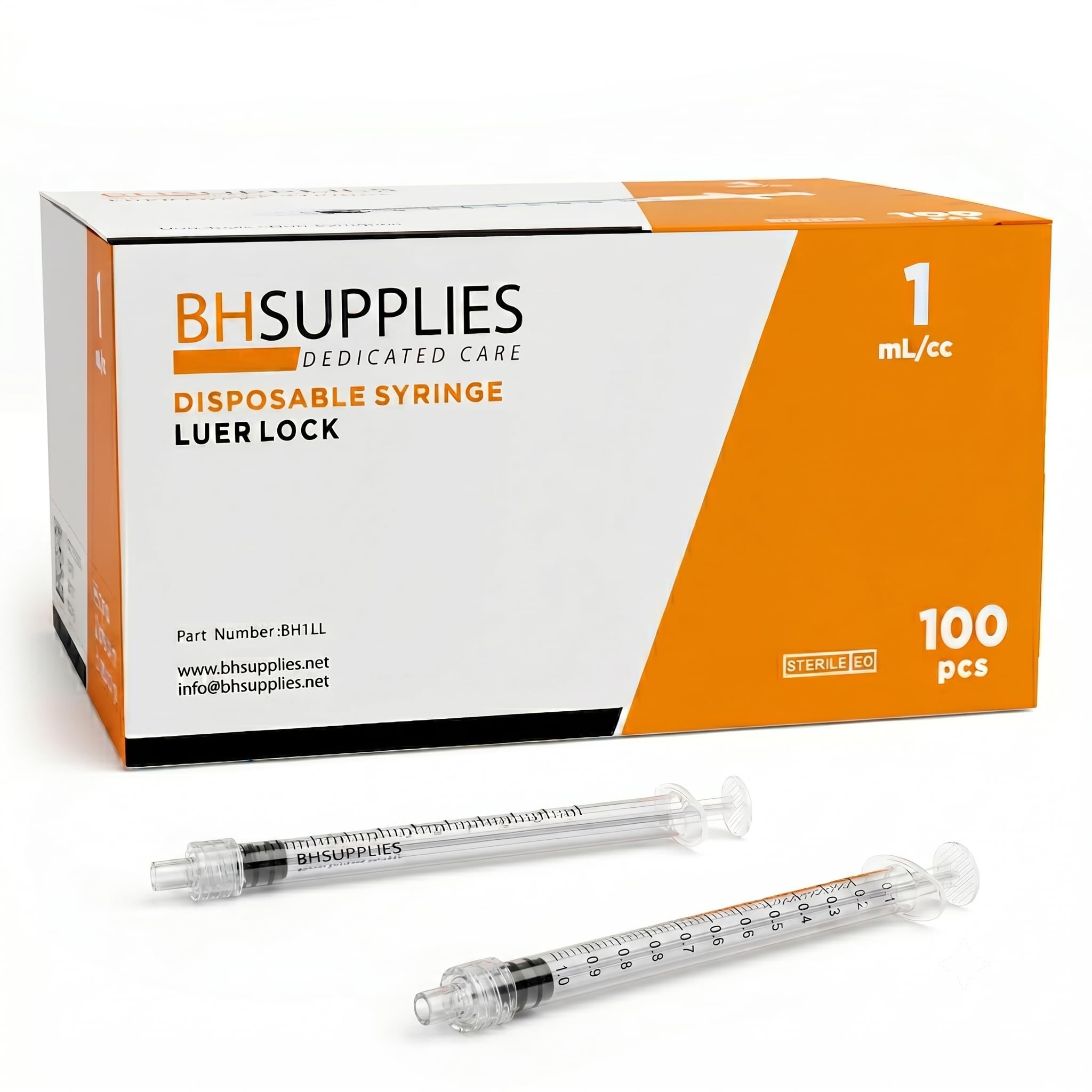 1ml Luer Lock Syringes - Sterile & Disposable -1