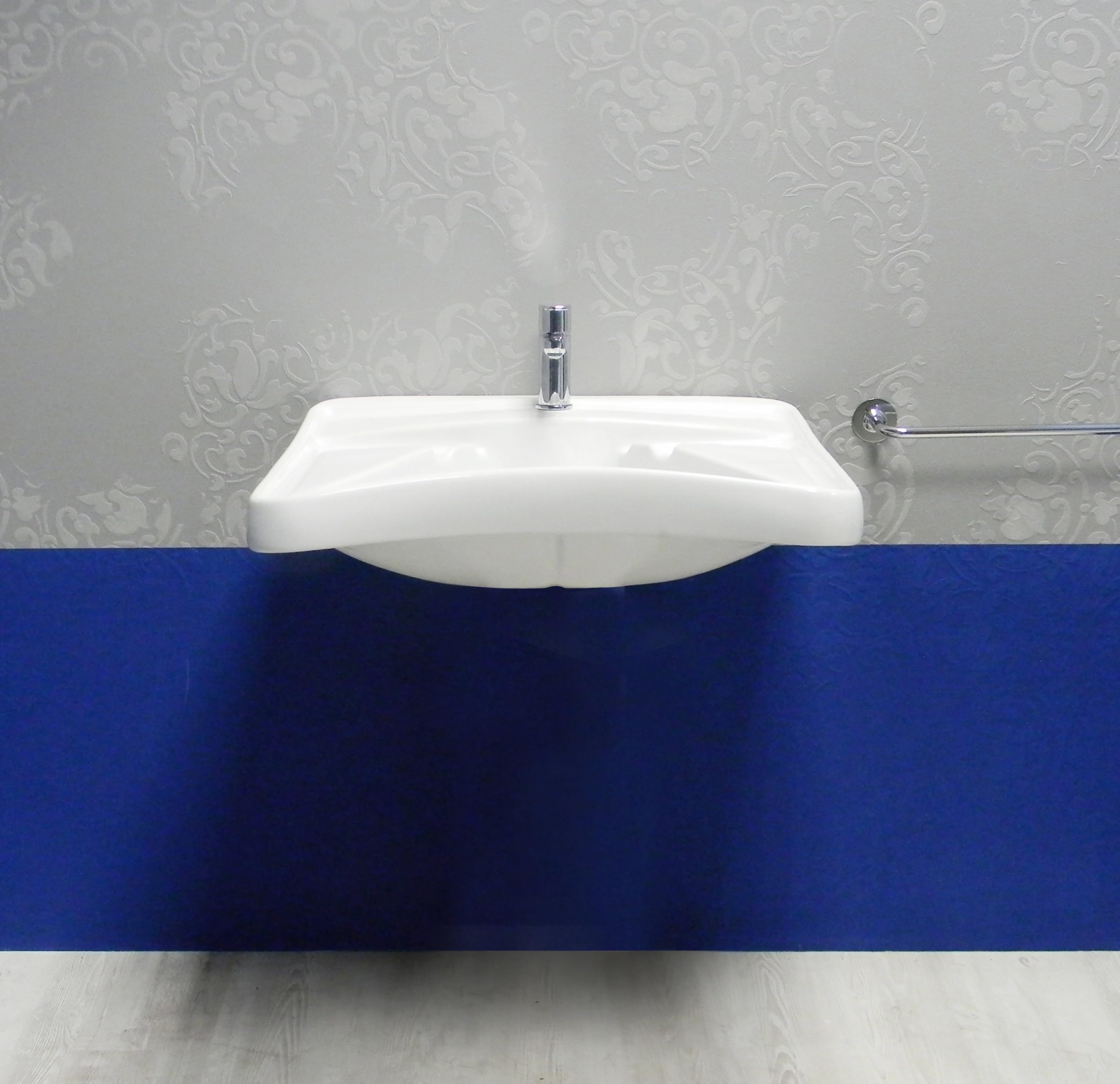 Kit de baño para discapacitados con lavabo, bidé e inodoro de cerámica con asiento incluido