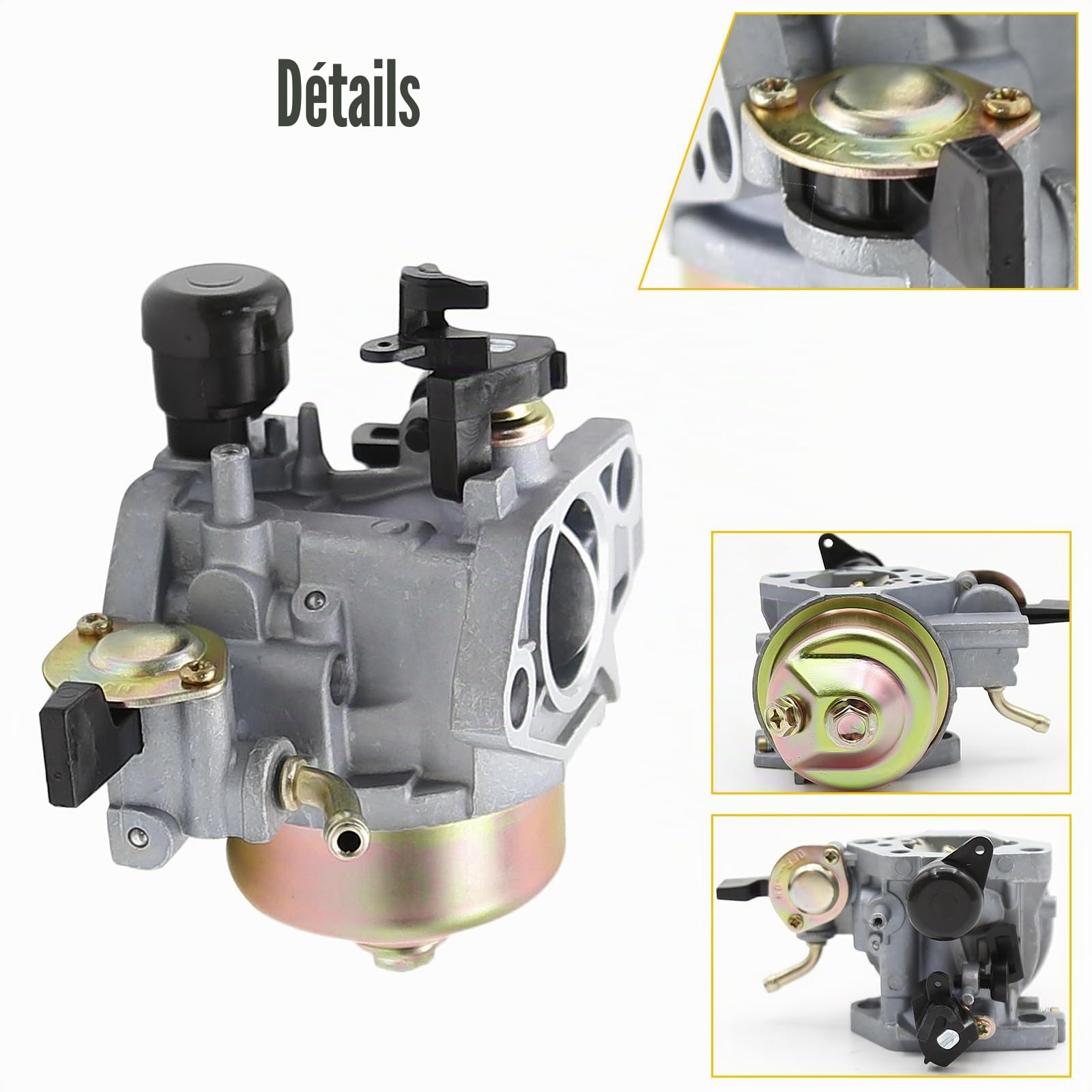 Kit de carburateur Kurihina compatible avec 16100-Z5V-801 adapté au carburateur Honda GXV390