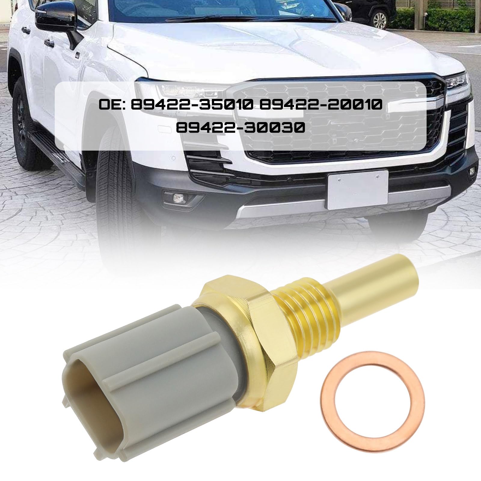 Czujnik temperatury płynu chłodzącego silnika samochodowego Czujnik temperatury wody 89422-35010 89422-20010 89422-30030 Kompatybilny z Toyota 4Runner AVALON