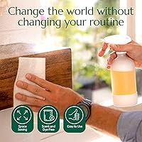 Vista 7 de CLEANOMIC Tabletas de limpieza de madera y suelos (paquete de 6) - Tabletas limpiadoras multiusos multisuperficie para el hogar (aroma naranja)