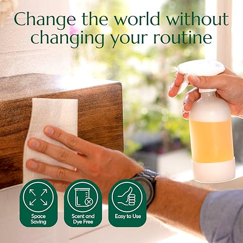 Miniatura 7 de CLEANOMIC Tabletas de limpieza de madera y suelos (paquete de 6) - Tabletas limpiadoras multiusos multisuperficie para el hogar (aroma naranja)