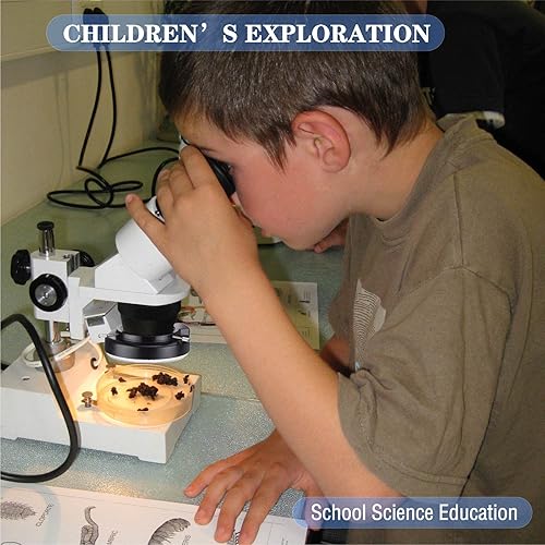 Miniatura 4 de Microscopio de luz Led anillo iluminador, ajustable 144 LED anillo luz iluminador para microscopio estéreo (blanco)