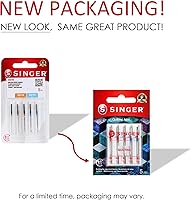 Vista 7 de Singer 44729 Agujas para máquina de acolchar, tamaños 80/11 y 90/14, multicolor, 5