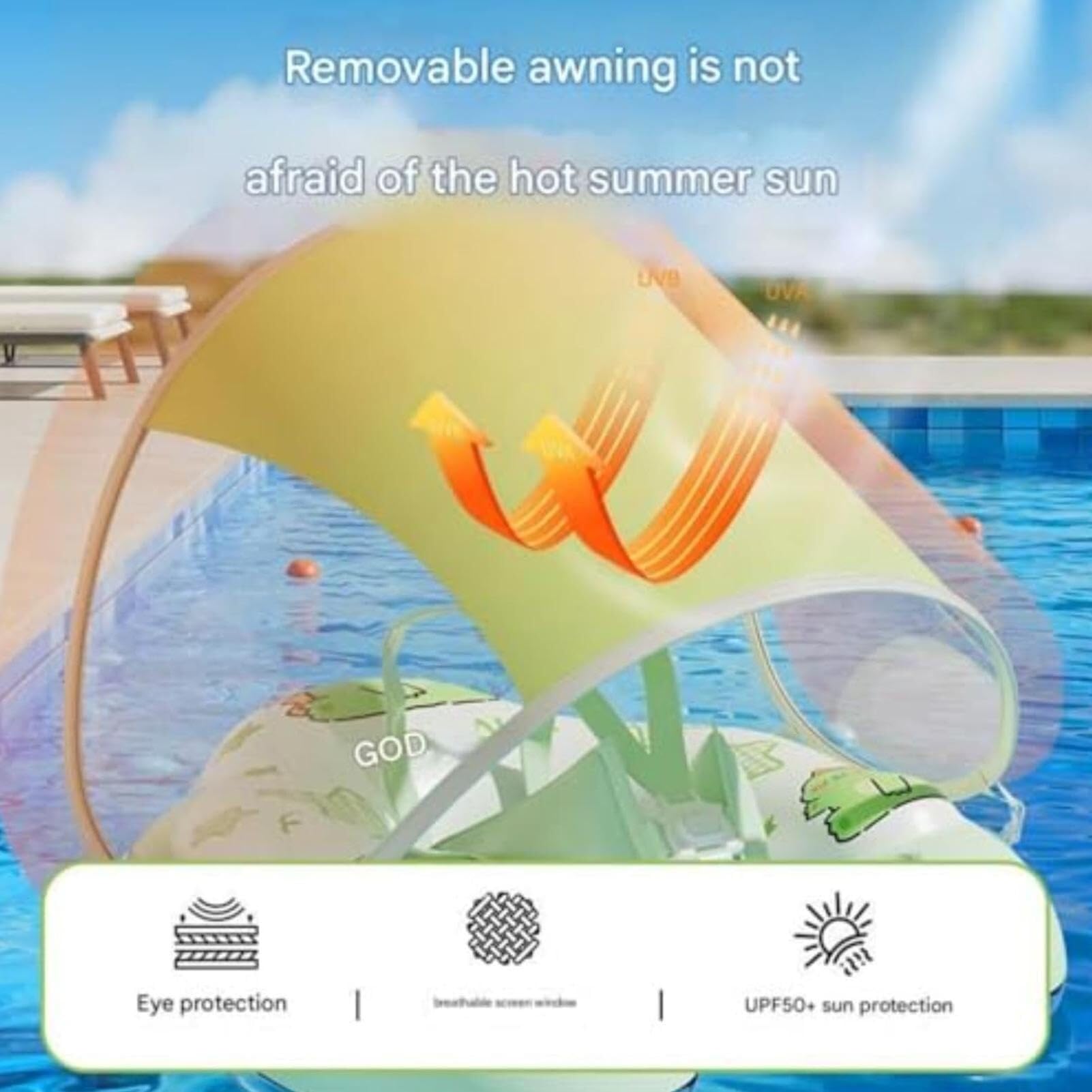 Flotador Piscina Infantil Hinchable con Asiento