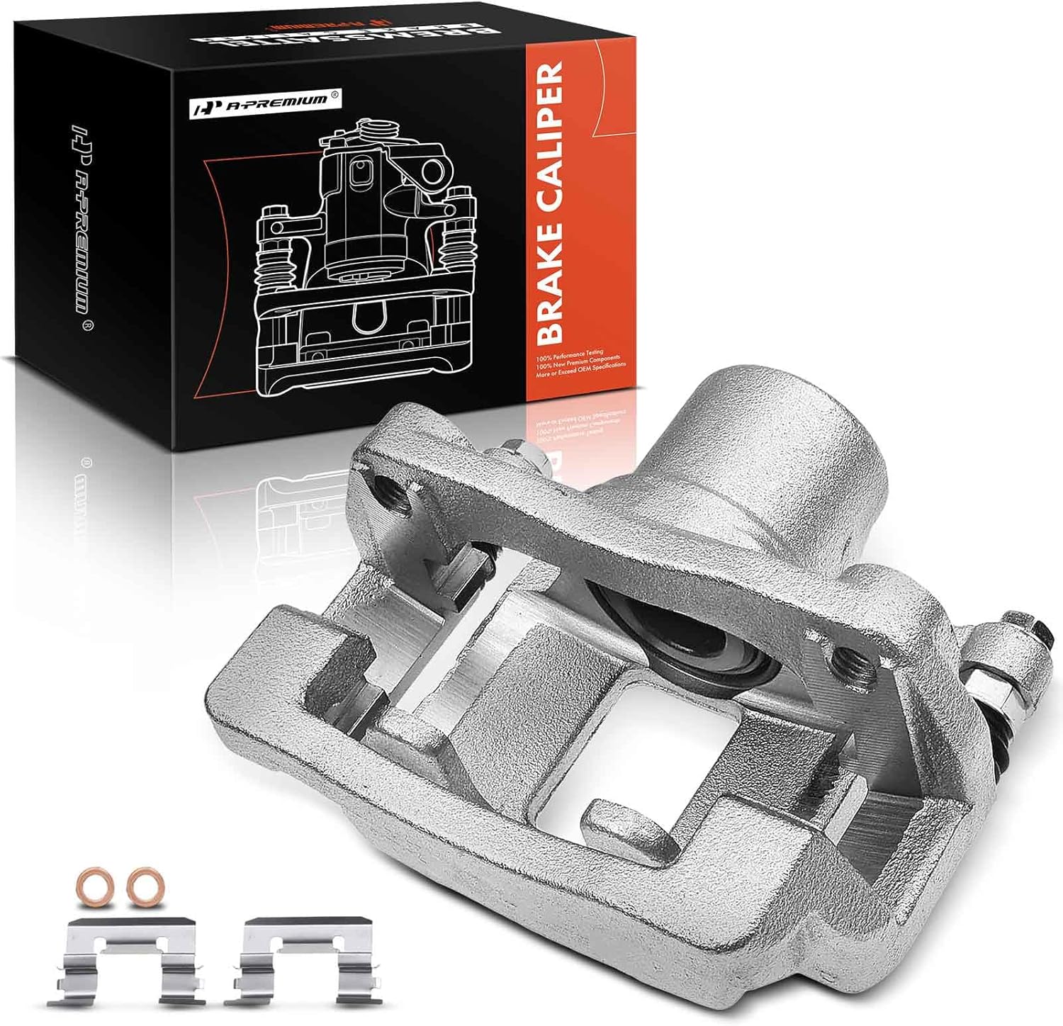 A-Premium Rear Left Disc Brake Caliper Assembly with Bracket for Cadillac ATS/CTS