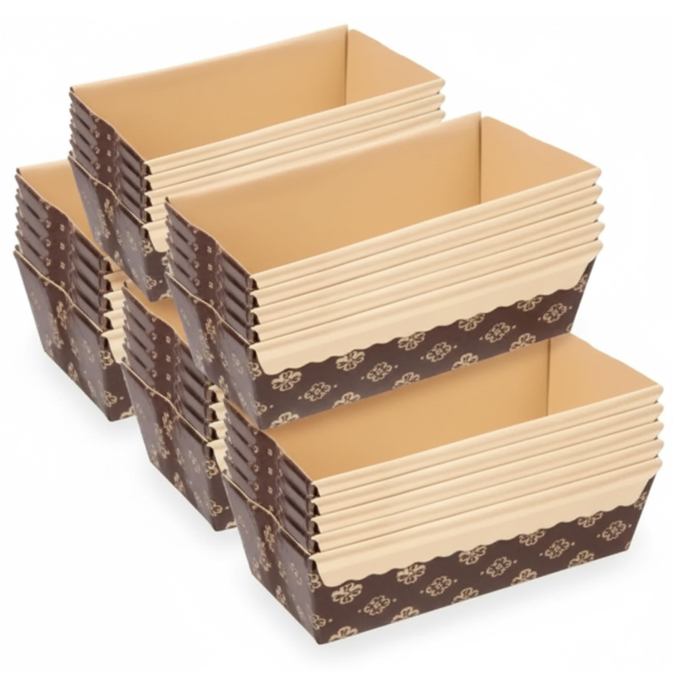 Mini moldes para pan desechables y resistentes al calor, moldes de papel para panettone, 25 piezas