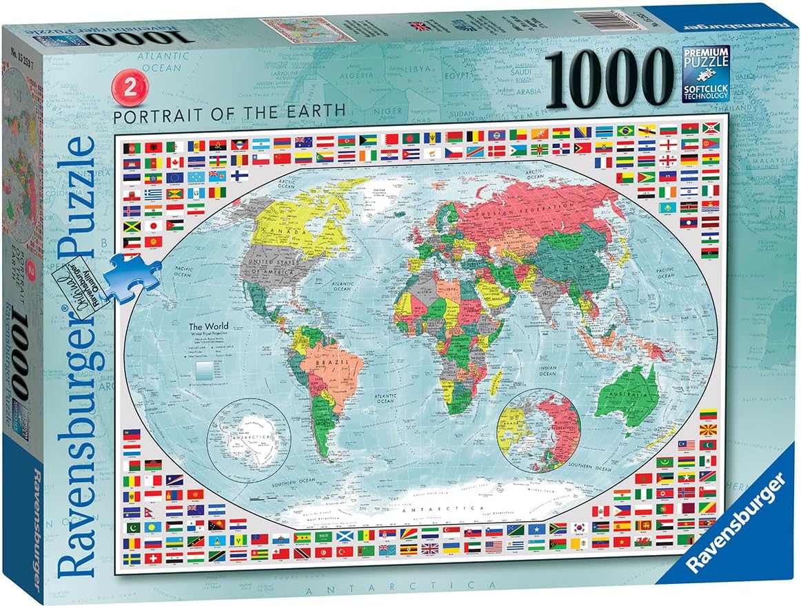 Ravensburger Portrait of The Earth Jigsaw Puzzle 1000 Piece for Adults and Children Aged 12 Years and Up