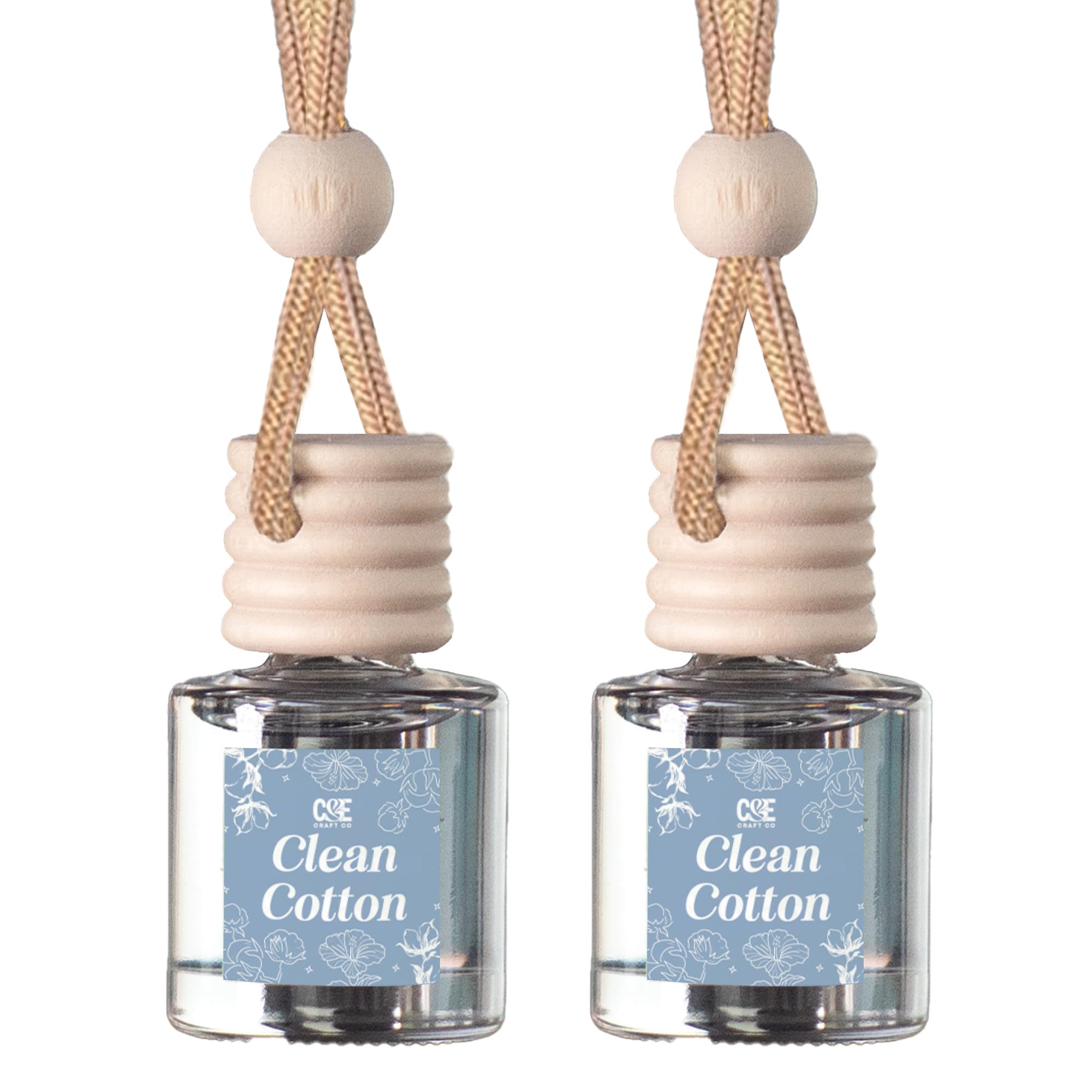 CANDECraftCo 2 Pack Hanging Car Air Freshener Diffuser for Essential Oils