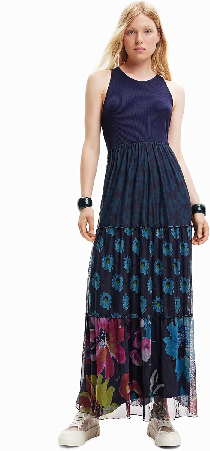 エスカーダ 花柄ピンクAラインワンピース 試着程度 美品☆ 花柄