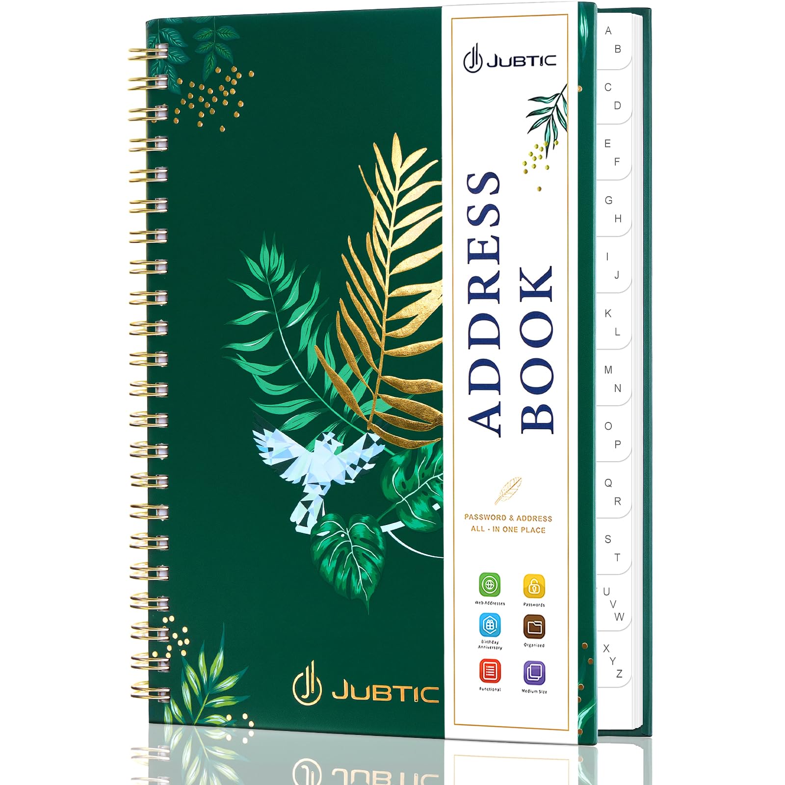 Amazon.com : JUBTIC Spiral Hardcover Address Book with