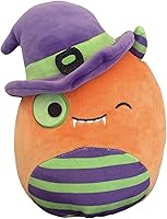 Vista 1 de Squishmallow Charlon The Wizard - Peluche Kellytoy con licencia oficial de 8 pulgadas, juguete de peluche coleccionable suave y esponjoso