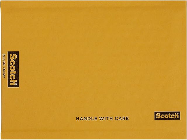 Scotch Envelope Bolha, 15,24 cm x 22,86 cm, Tamanho #0, Kraft, 10/Pacote (7913) Marrom