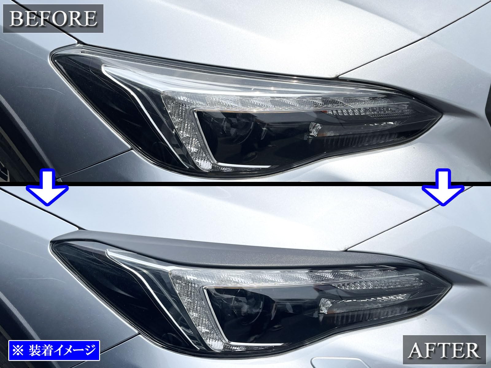 Amazon | BRIGHTZ インプレッサスポーツ GT ヘッドライトアイライン 黒