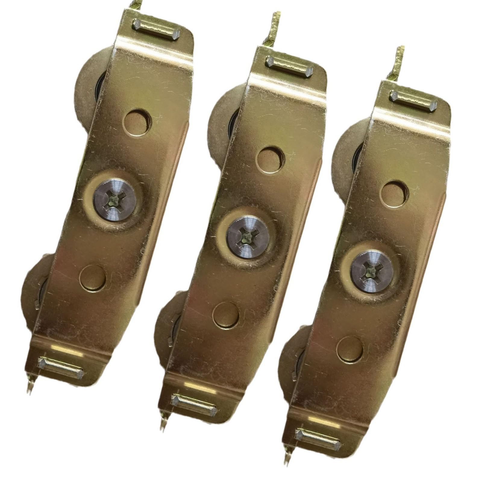 Msioytog A 1/2 / 3Pcs Metal Sliding Door Tandems Rollers Luminum Lloy Window Door Pulley Rollers Djustable Hardware Luminum Lloy Window Pulley
