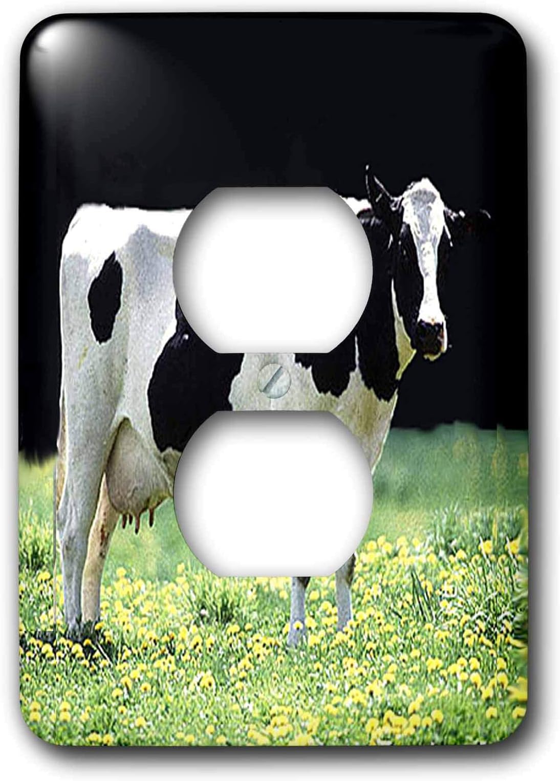 3dRose3dRose lsp_624_6 Holstein Cow - 2 Plug Outlet Cover