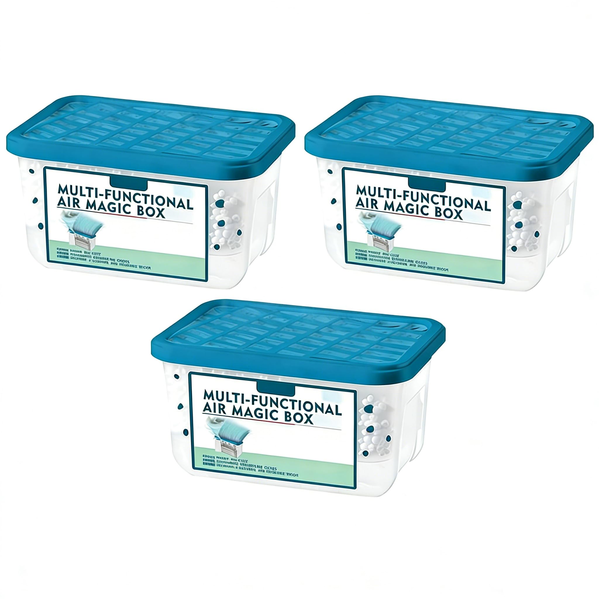 Caja mágica de purificación de aire interior multifuncional, purificación de aire para el hogar, eliminación de polvo, frescura duradera, limpia el aire, para salón, dormitorio, cocina (3 unidades)