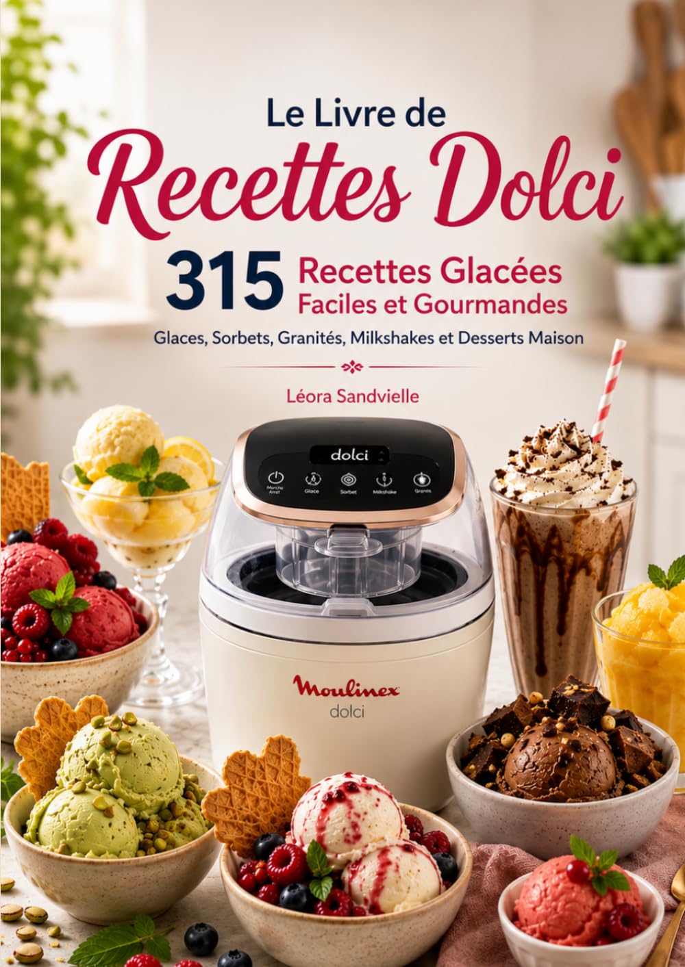 Le Livre de Recettes Dolci 315 Recettes Glacées Faciles et Gourmandes Glaces, Sorbets, Granités, Milkshakes et Desserts Maison