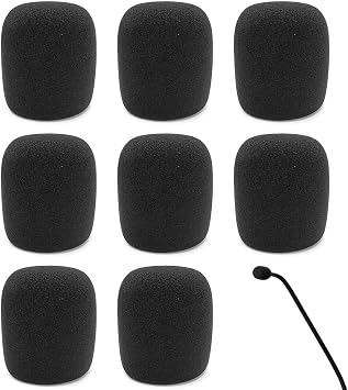 Headset Microphone Foam Cover,Foam Mic Cover Handheld Microphone Windscreen